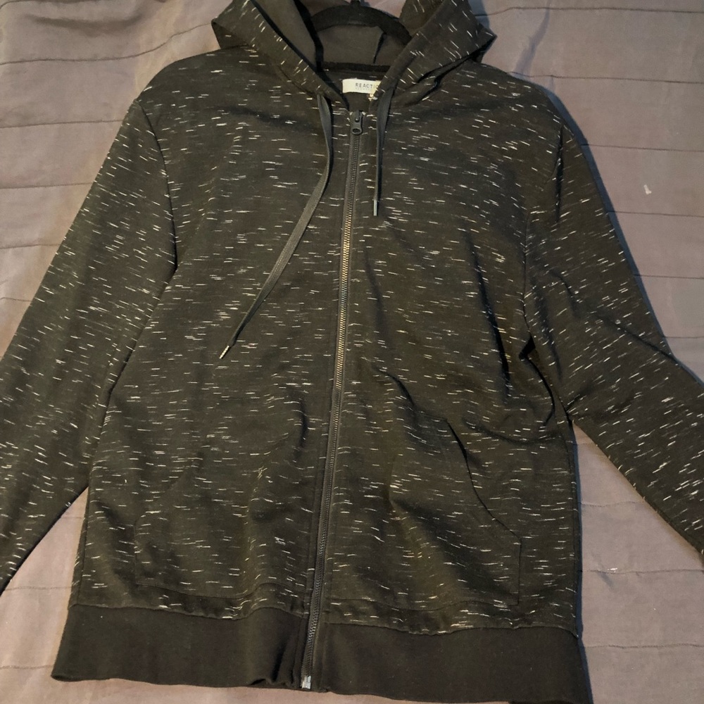 Black zip up jacket for men